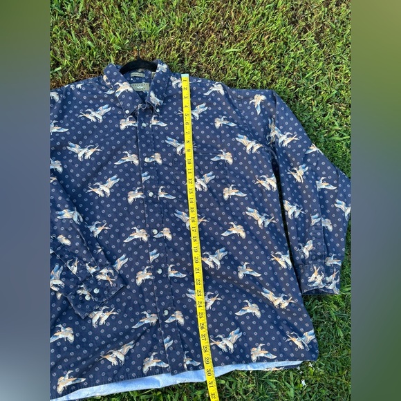 Natural Issue Duck Print Button Down Shirt Men’s 2XLT - Picture 6 of 8